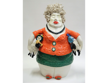 100% PURE WOOL - Ceramic sculpture by Mosche Bianche - view 2